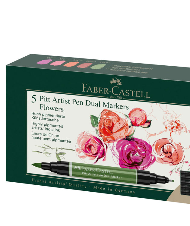Albrecht Dürer Watercolor Markers, Flowers - Wallet of 5