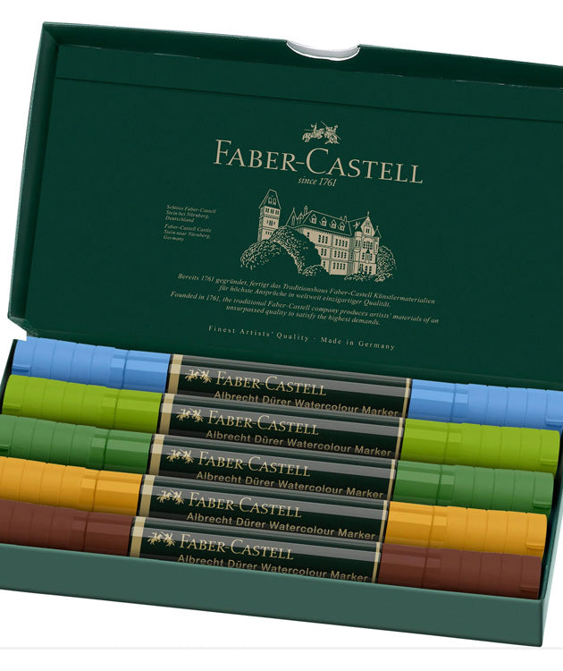 Albrecht Dürer Watercolor Markers, Plein Air - Wallet of 5