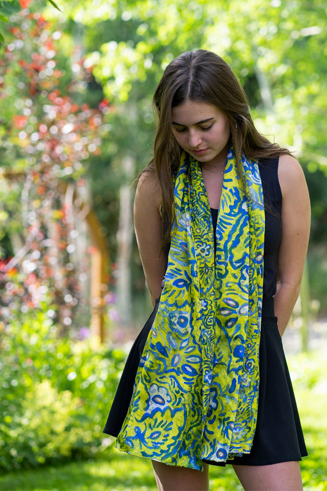 Artist Designed Scarves in Silk and Organic Cotton – Isa Catto Studio